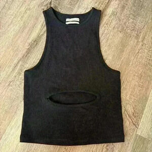 Urban Outfitters Black Cutout Tank Small